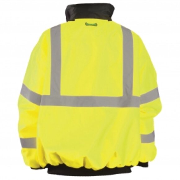 NWT OccuNomix Type R Class 3 Value Bomber Jacket 3X - Yellow/Lime - Picture 2 of 3